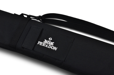 Black Nylon Short Zip Cue Case for 2 Piece Snooker Cue